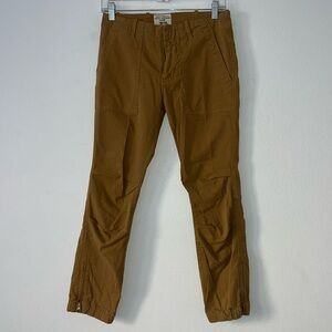 Nili Lotan Brown Military Ankle Zip Jogger Pants Size 0 111/88 80 NL